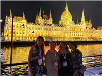 BES Council Members overlooking the Danube and Houses of Parliament