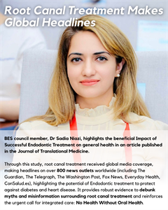 Root Canal Treatment Makes Global Headlines